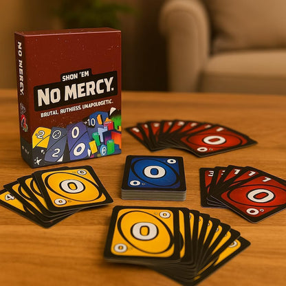 Show ‘em No Mercy - Game Card for Kids, Adults & Family Parties and Travel With Extra Cards,... - image 1