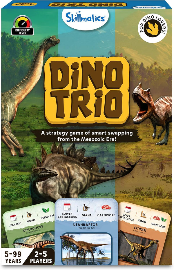 Skillmatics Dino Trio Card Game