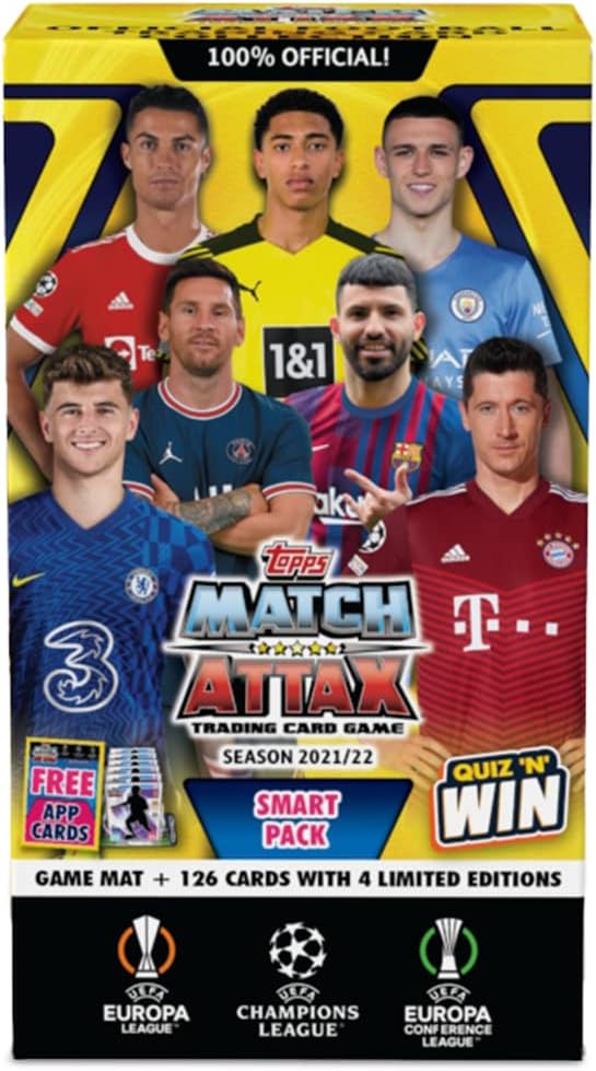 Topps Uefa Champions League Match Attax 2021/22 Tcg Collection Smart Pack I Football Cards - image 1