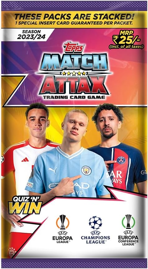 Topps UEFA Champions League Match Attax 23/24 Trading and Collectible Card Game(Flow Pack- Pack of... - image 3