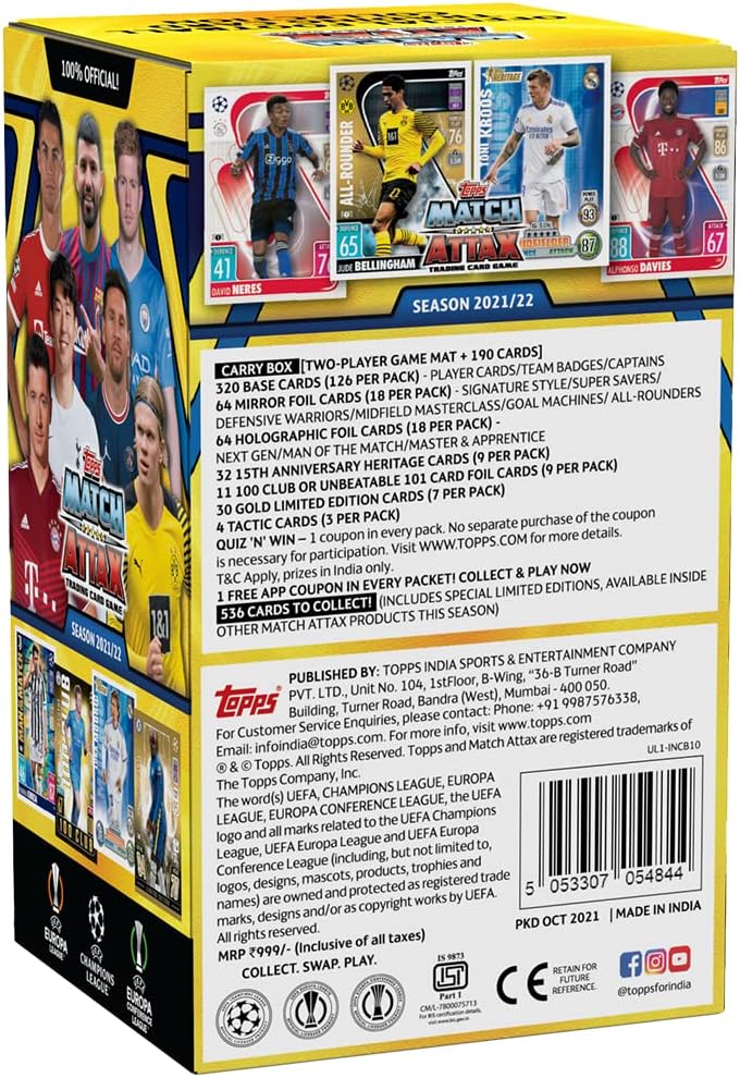 Topps Uefa Champions League Match Attax 2021/22 Tcg Collection Smart Pack I Football Cards - image 8