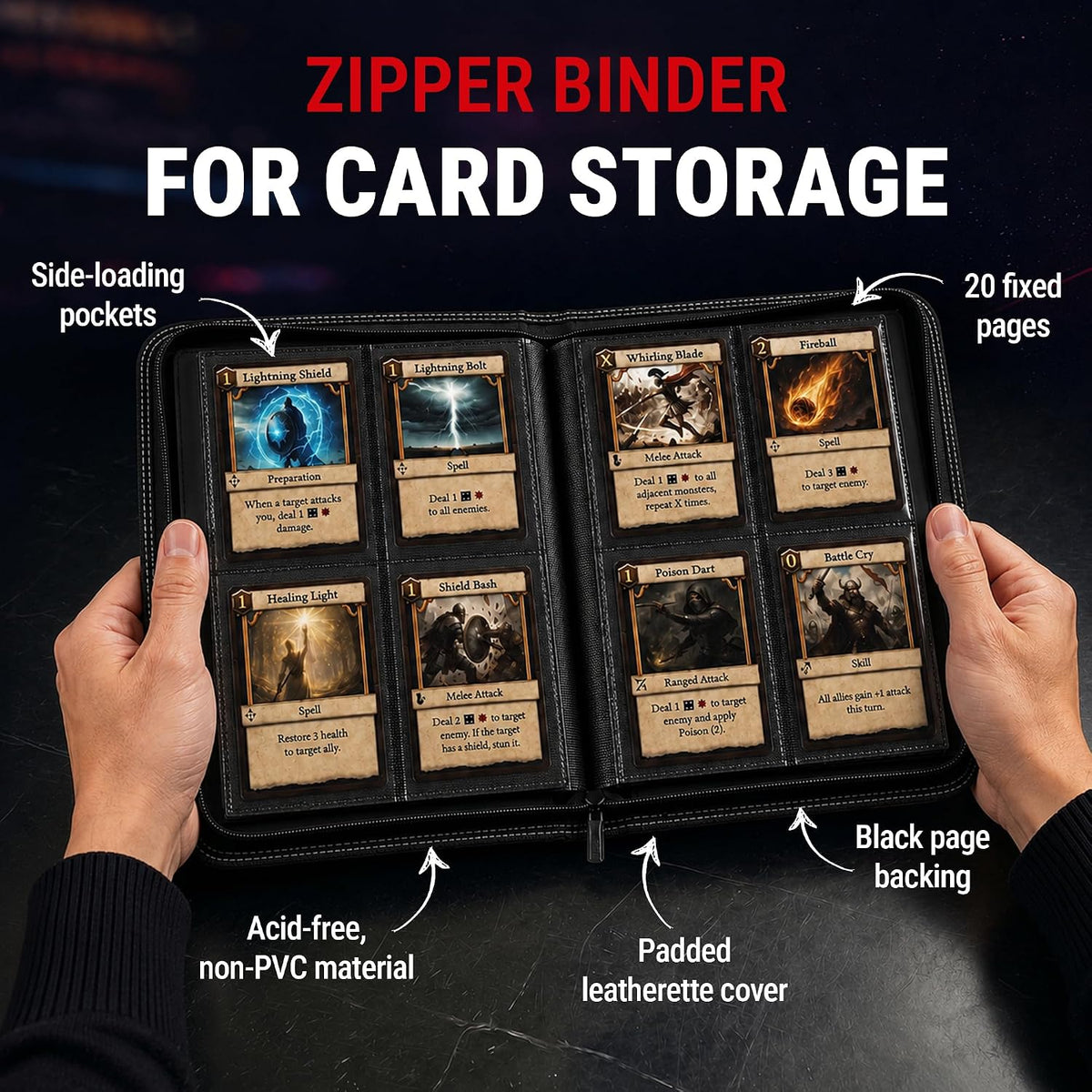 Ultra Pro 4-Pocket Toploader Zippered PRO-Binder - image 3