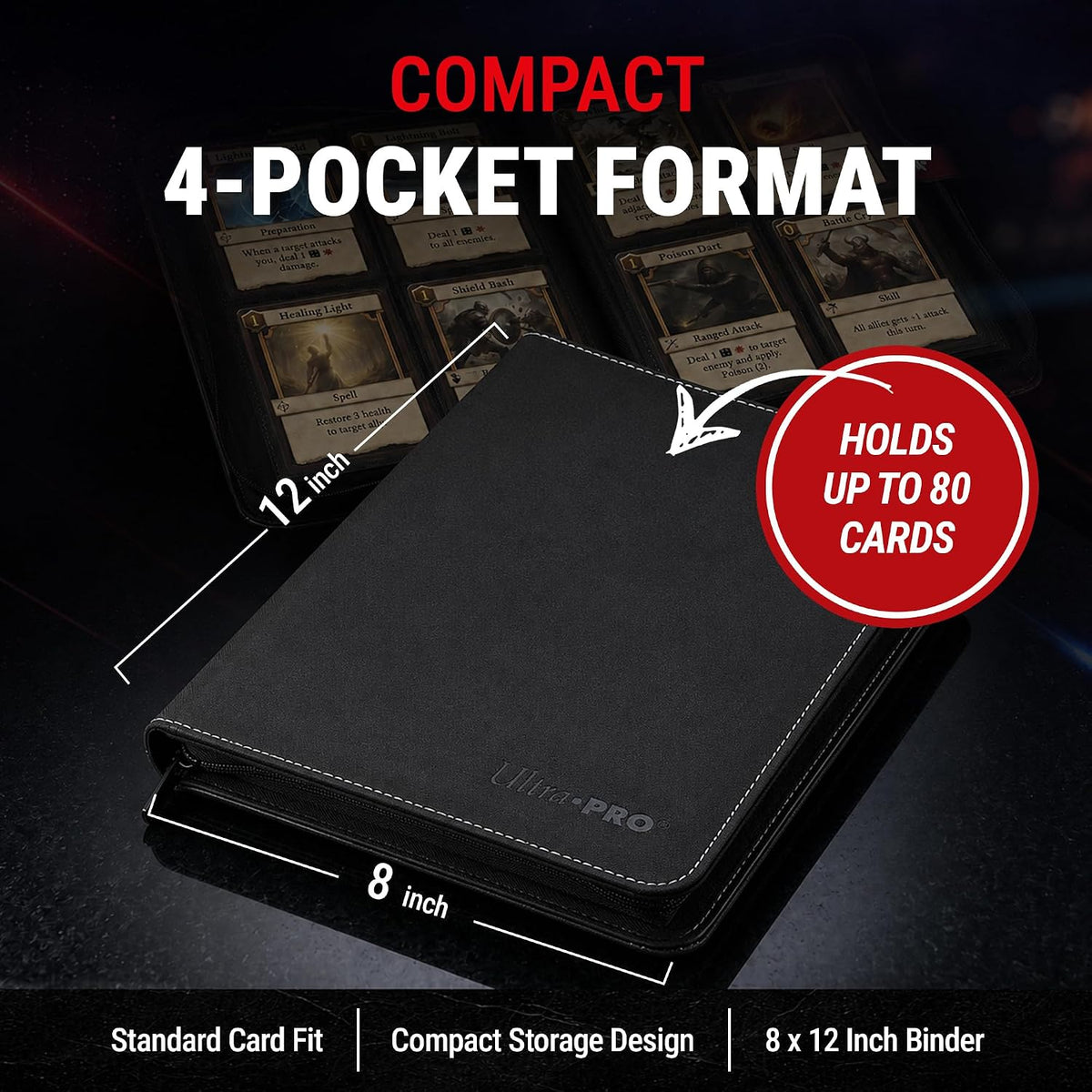 Ultra Pro 4-Pocket Toploader Zippered PRO-Binder - image 6