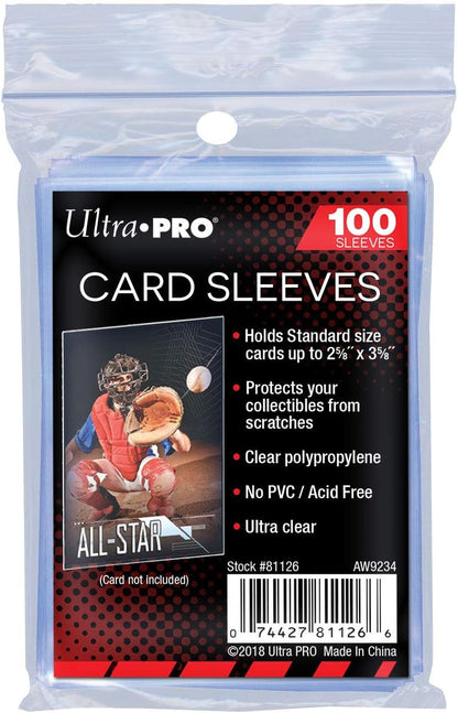 Ultra Pro AW1365 Standard Soft Sleeves 100pk, Clear - image 1